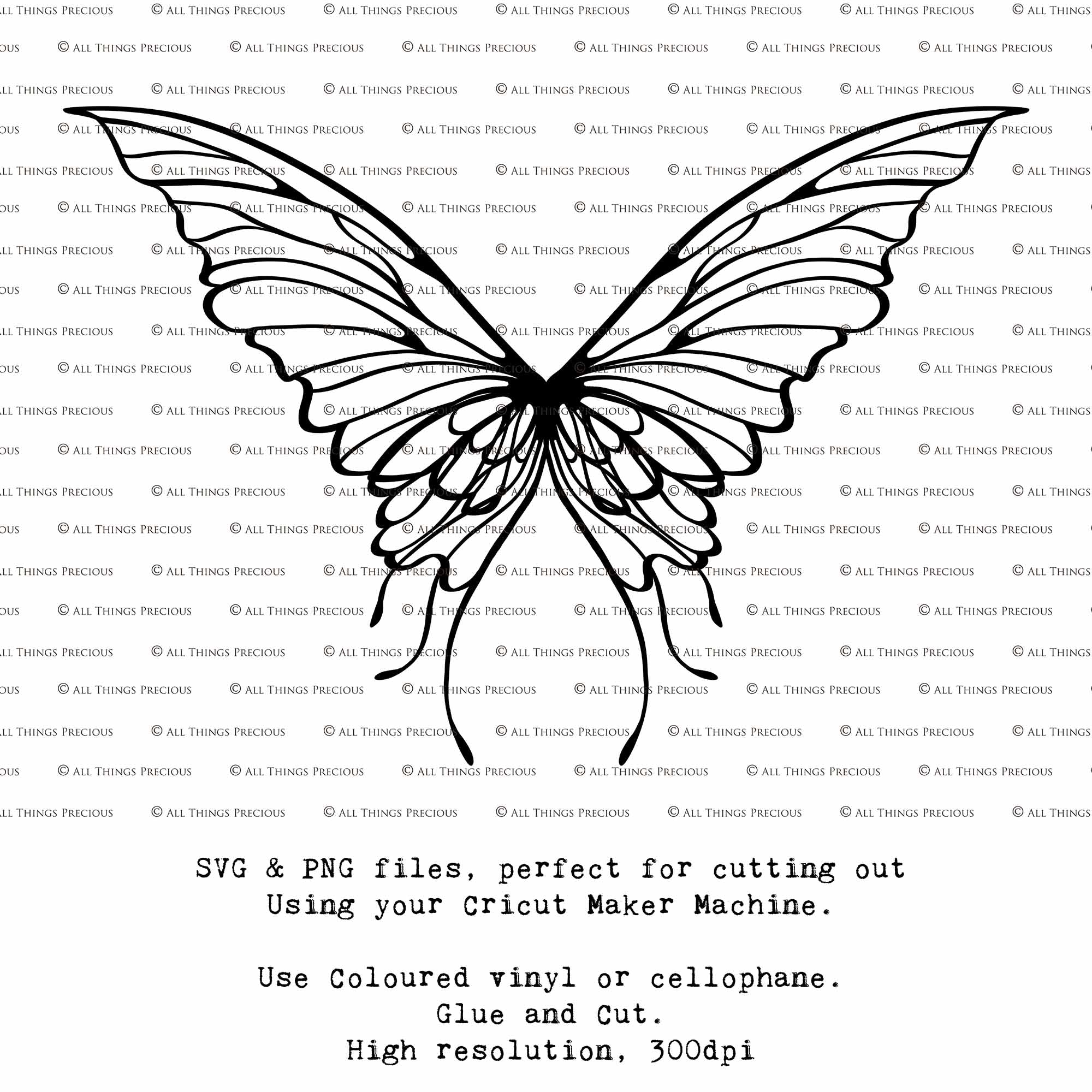 SVG & PNG Fairy/Angel Wing files for Cricut, Silhouette Cameo and other Cutting Machines. Create wearable fairy wings, all sizes. Perfect for Halloween Costumes, Fantasy, Cosplay, Photography. Prints, Wedding, Engagement, Baby Shower invitations, Sublimation Printing, Clip Art and more. Cut and assemble. ATP Textures.